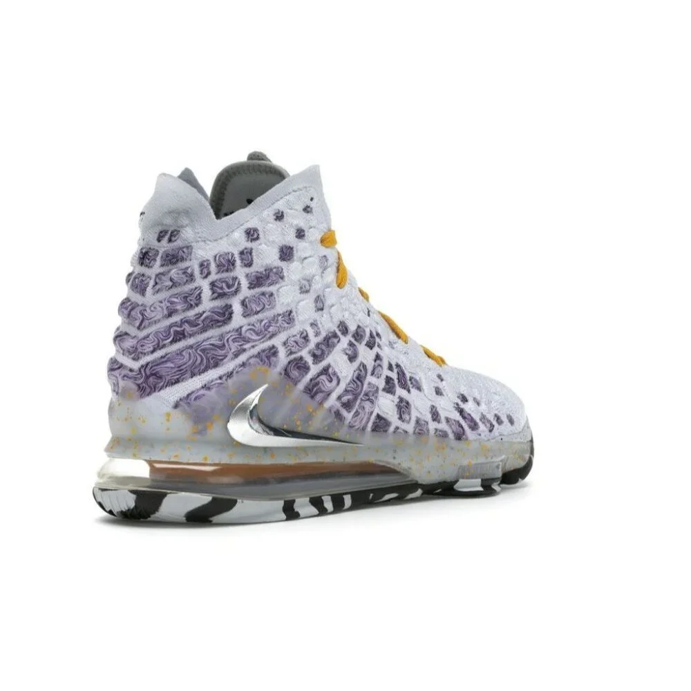 Nike LeBron 17 Bron 2K Playoffs Men's Size 6.5 White Multi basketball BQ3177-101 - Picture 4 of 8